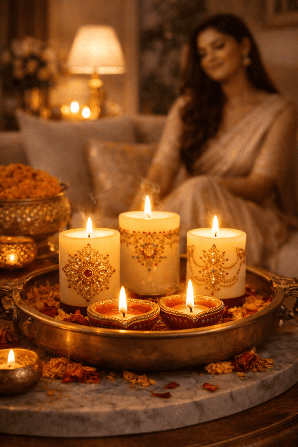 Festive collection candle
